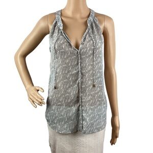Banana Republic Factory Sheer Tank Top Size S Gray